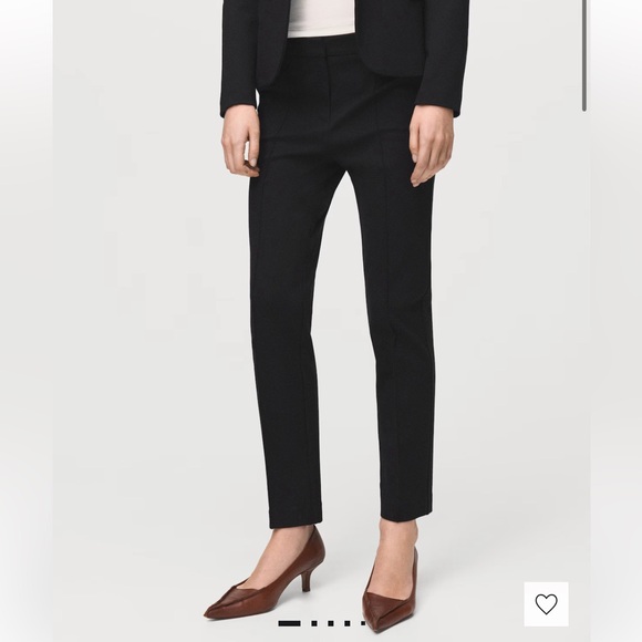 Mango Pants - MNG by Mango Black Suit Mid Rise Trouser Pants Size 8
